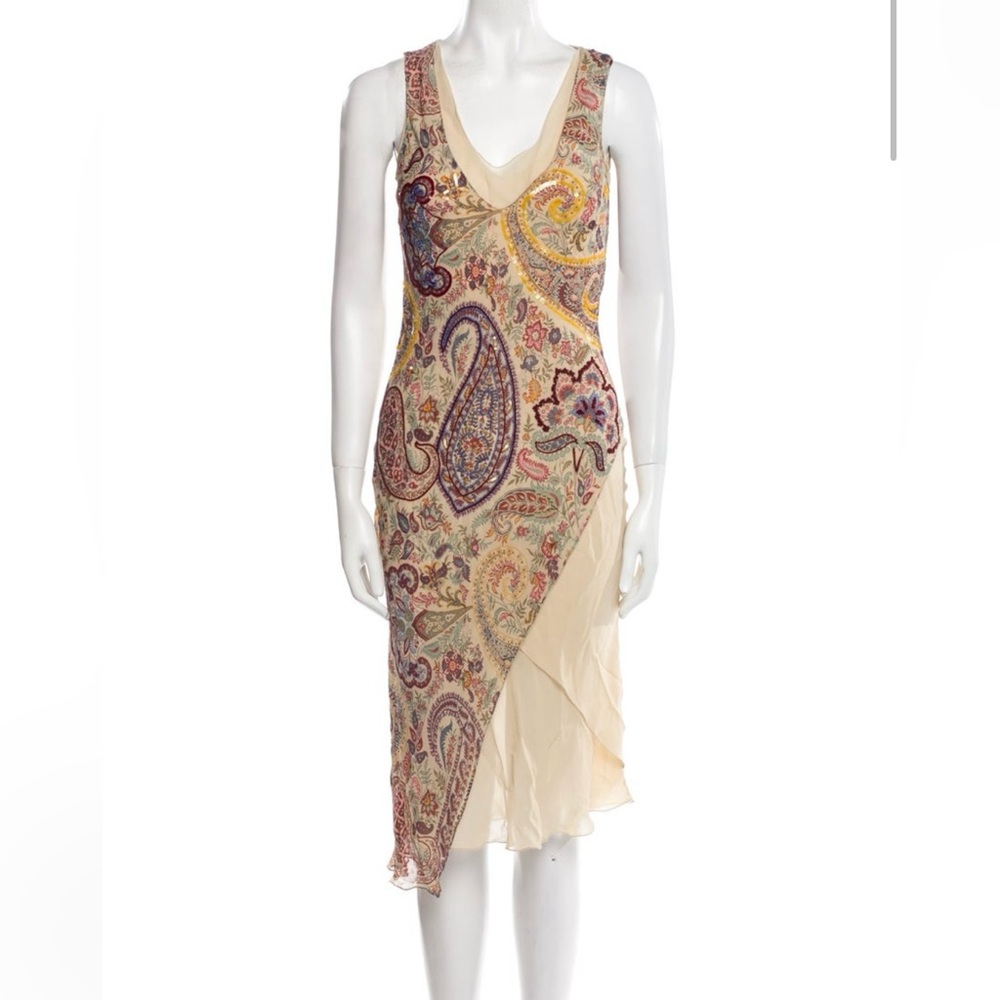 Etro Paisley Print Dress XS